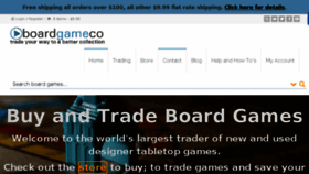 What Boardgameco.com website looked like in 2018 (6 years ago)