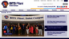 What Bits-dubai.ac.ae website looked like in 2018 (6 years ago)