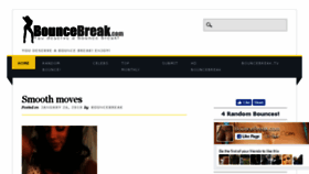 What Bouncebreak.com website looked like in 2018 (6 years ago)