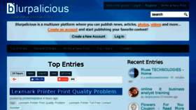 What Blurpalicious.com website looked like in 2018 (6 years ago)
