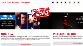 What Broadwaydancecenter.com website looked like in 2018 (6 years ago)