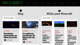 What Brcraft.net website looked like in 2018 (6 years ago)