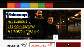 What Biocoop.fr website looked like in 2018 (6 years ago)