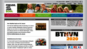 What Bonn.de website looked like in 2018 (6 years ago)