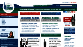 What Buytwowayradios.com website looked like in 2018 (6 years ago)