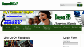 What Blossomsms247.com website looked like in 2018 (6 years ago)