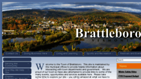 What Brattleboro.org website looked like in 2018 (6 years ago)