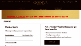 What Business.godiva.com website looked like in 2018 (6 years ago)