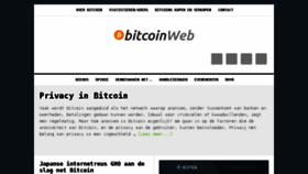 What Bitcoinweb.nl website looked like in 2018 (6 years ago)