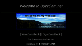 What Buzzcam.net website looked like in 2018 (6 years ago)