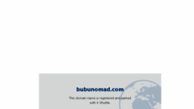 What Bubunomad.com website looked like in 2018 (6 years ago)