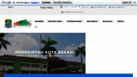 What Bekasikota.go.id website looked like in 2018 (6 years ago)