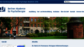 What Bap-berlin.de website looked like in 2018 (6 years ago)