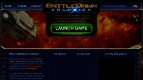 What Battlegalaxy.com website looked like in 2018 (6 years ago)