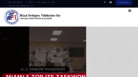 What Bluedragontkd.org website looked like in 2018 (6 years ago)