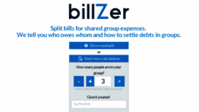 What Billzer.com website looked like in 2018 (6 years ago)