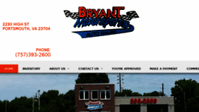What Bryantmotorsportsautosales.com website looked like in 2018 (6 years ago)