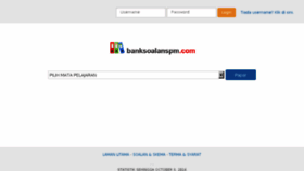 What Banksoalanspm.com website looked like in 2018 (6 years ago)