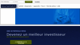 What Boursematch.com website looked like in 2018 (6 years ago)