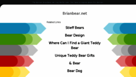 What Brianbear.net website looked like in 2018 (6 years ago)