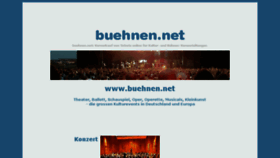 What Buehnen.net website looked like in 2018 (6 years ago)