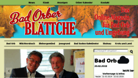 What Bad-orber-blaettche.de website looked like in 2018 (6 years ago)