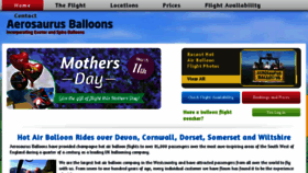 What Ballooning.co.uk website looked like in 2018 (6 years ago)