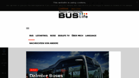 What Buslife.de website looked like in 2018 (6 years ago)