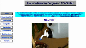 What Bergmann-tg.de website looked like in 2018 (6 years ago)