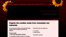 What Biokema.de website looked like in 2018 (6 years ago)