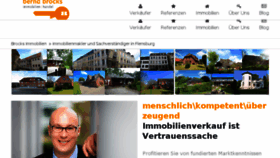 What Brocks-immobilien.de website looked like in 2018 (6 years ago)