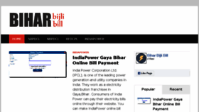 What Biharbijlibill.com website looked like in 2018 (6 years ago)