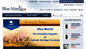 What Bluemantle.ca website looked like in 2018 (6 years ago)