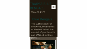 What Bluebengals.com website looked like in 2018 (6 years ago)