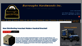 What Burroughshardwoods.com website looked like in 2018 (6 years ago)
