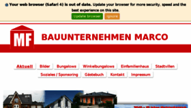 What Bauunternehmen-marco-friedrich.de website looked like in 2018 (6 years ago)