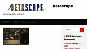 What Betascape.info website looked like in 2018 (6 years ago)
