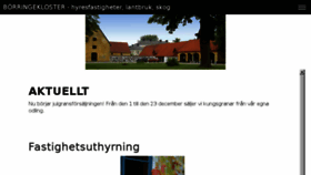 What Borringekloster.se website looked like in 2018 (6 years ago)