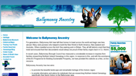 What Ballymoneyancestry.com website looked like in 2018 (6 years ago)