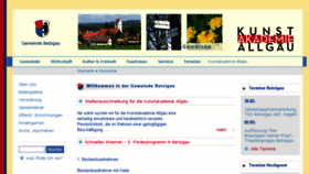 What Betzigau.de website looked like in 2018 (6 years ago)