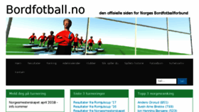 What Bordfotball.no website looked like in 2018 (6 years ago)