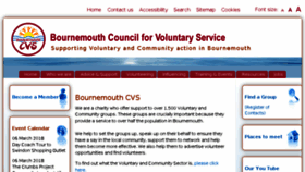 What Bournemouthcvs.org.uk website looked like in 2018 (6 years ago)