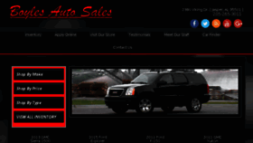 What Boylesauto.com website looked like in 2018 (6 years ago)