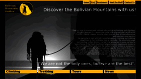 What Bolivianmountainguides.com website looked like in 2018 (6 years ago)