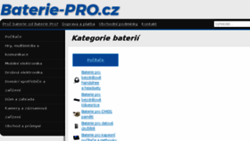 What Baterie-pro.cz website looked like in 2018 (6 years ago)