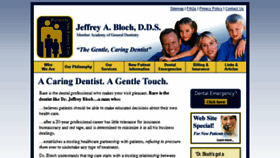 What Blochdental.com website looked like in 2018 (6 years ago)