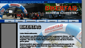 What Bikertag.de website looked like in 2018 (6 years ago)
