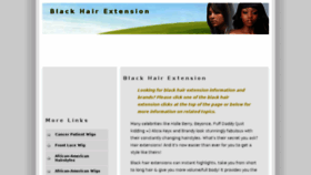 What Blackhairextension.com website looked like in 2018 (6 years ago)