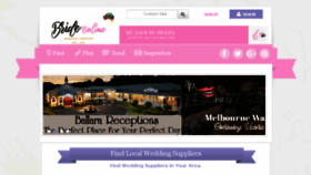 What Brideonline.com.au website looked like in 2018 (6 years ago)