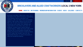 What Bricklayersandalliedcraftworkerslocal1ny.org website looked like in 2018 (6 years ago)